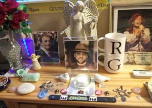 Robin Gibb and Maurice Gibb Altar